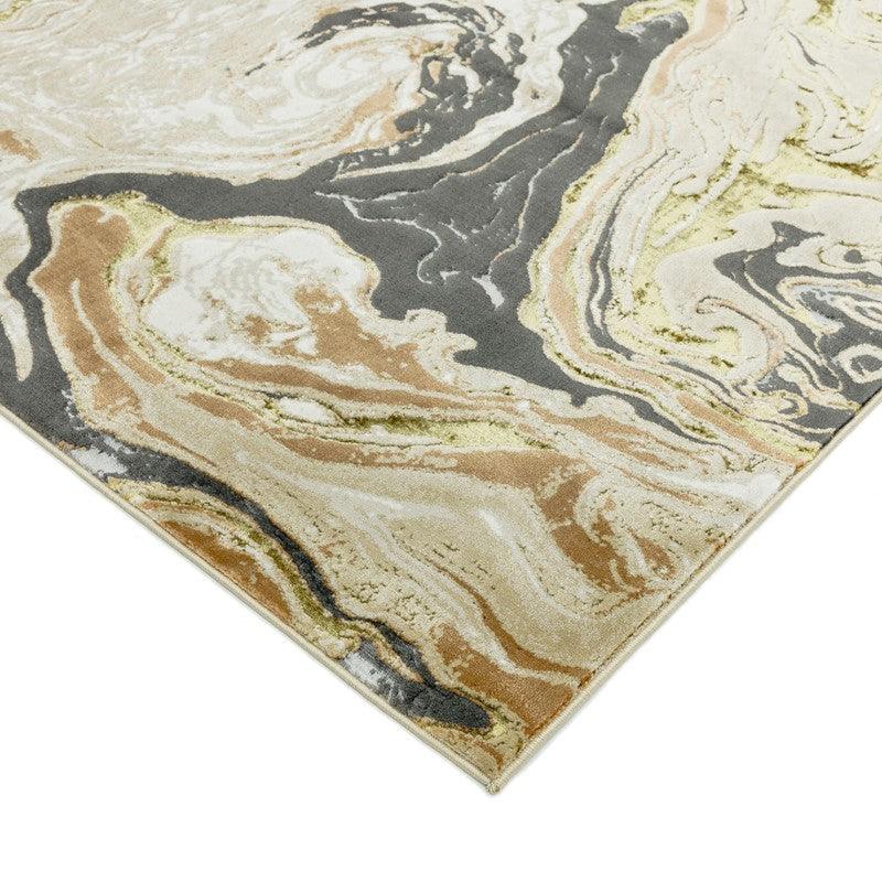 Aurora Marble AU08 Rugs in Gold Grey-Esme Furnishings