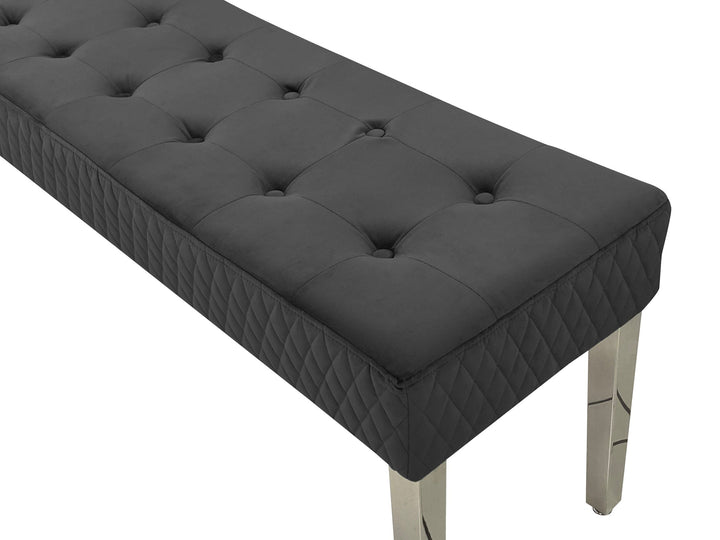 Louis Marble 200CM Dining Table + Victoria Grey Ring Chairs, Bench Option