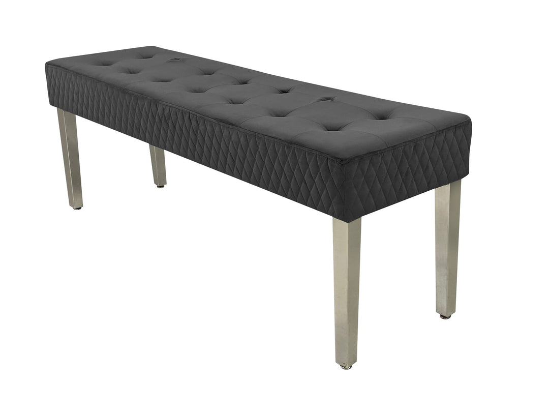 Louis Marble 160CM Dining Table + Victoria Grey Ring Chairs, Bench Option
