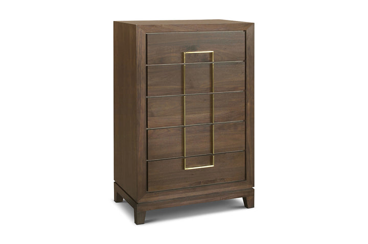 Berkeley Designs Lucca Walnut Tall 5 Drawer Chest