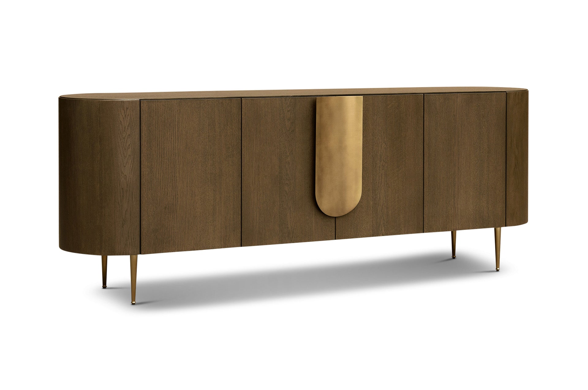 Berkeley Designs Napa 4 Door Sideboard Caramel Oak & Bronze – Casa ...