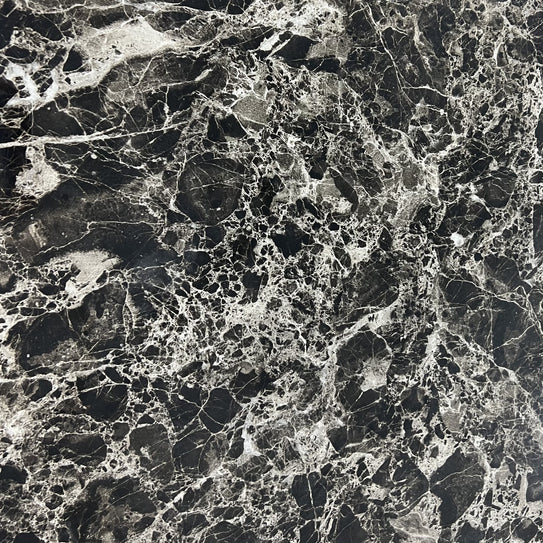 Arial 180CM Marble & Chrome Dining Table - 7 Colours
