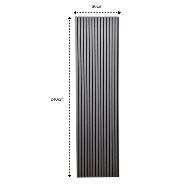 Acoustic Slatted Wall Panel 240cm x 60cm - Range of Colours