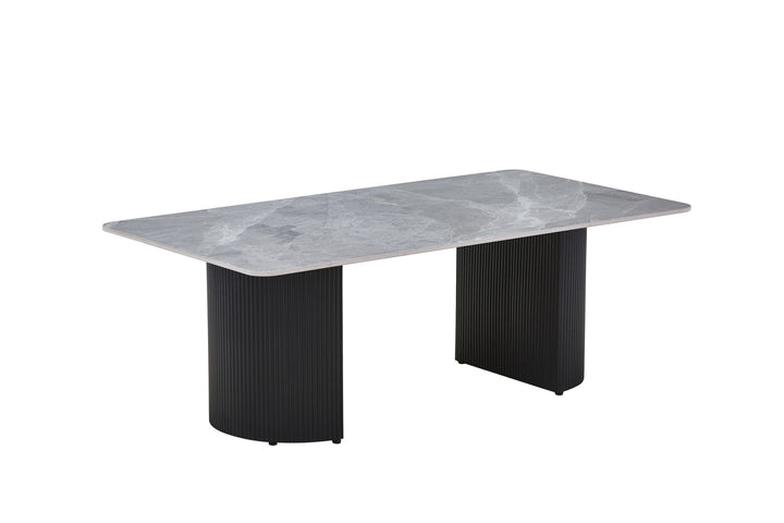 Olympia Grey Ceramic Marble Coffee Table