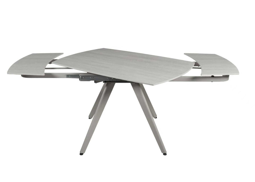 Cambridge 120-180cm Grey Ceramic Stone Swivel Extending Marble Dining Table