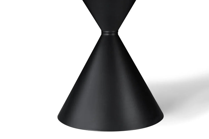 Casa Round 120cm Black & White Ceramic Marble Dining Table