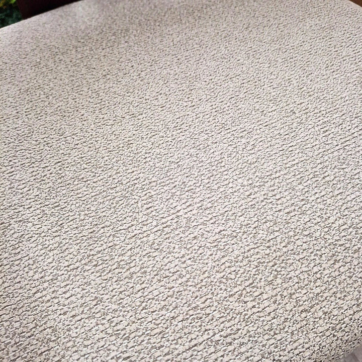 Clara Walnut Dark Wooden Ivory Boucle Fabric Dining Chairs - Pairs -