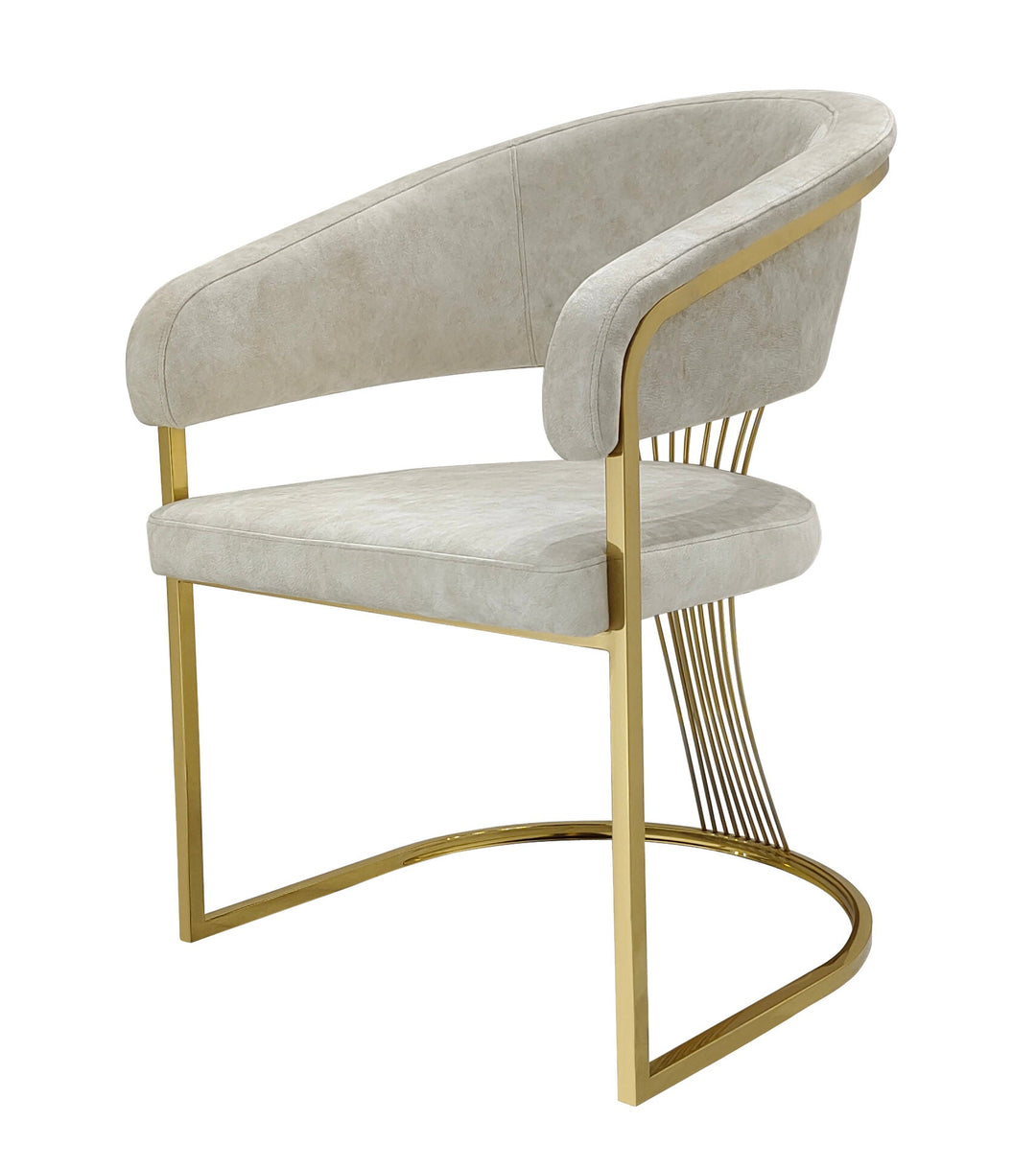Arial Marble & Gold Dining Table With Savoy Velvet Dining Chairs Gold Legs