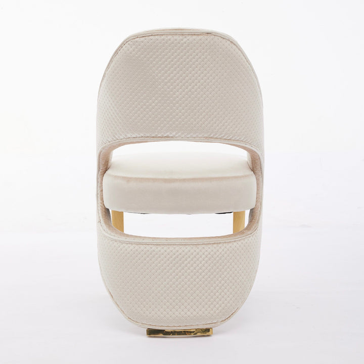 Elina 180cm Gold Dining Table With Santos Velvet Gold Chairs