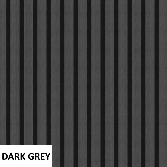 Acoustic Slatted Wall Panel 240cm x 60cm - Range of Colours