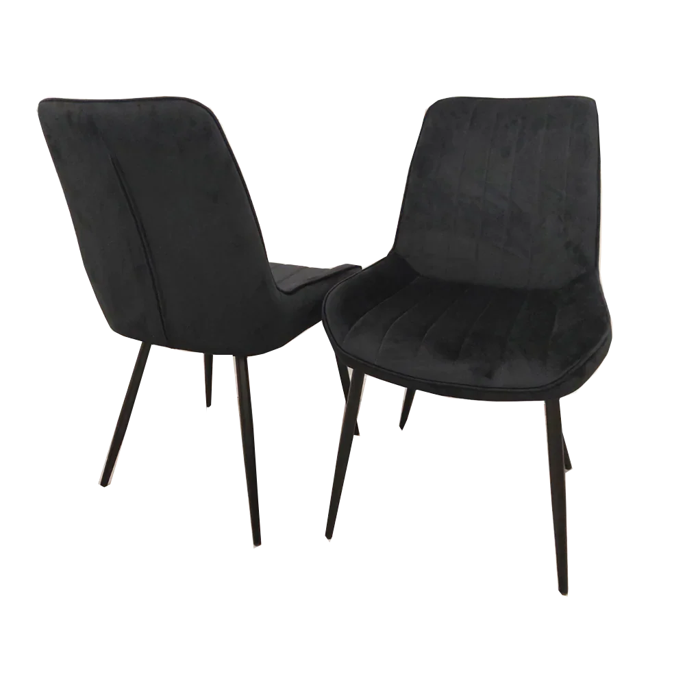 Dido Luxury Plush Velvet Dining Chair - 6 Colours-Esme Furnishings
