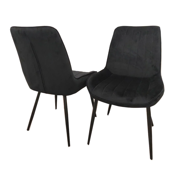 Dido Luxury Plush Velvet Dining Chair - 6 Colours-Esme Furnishings