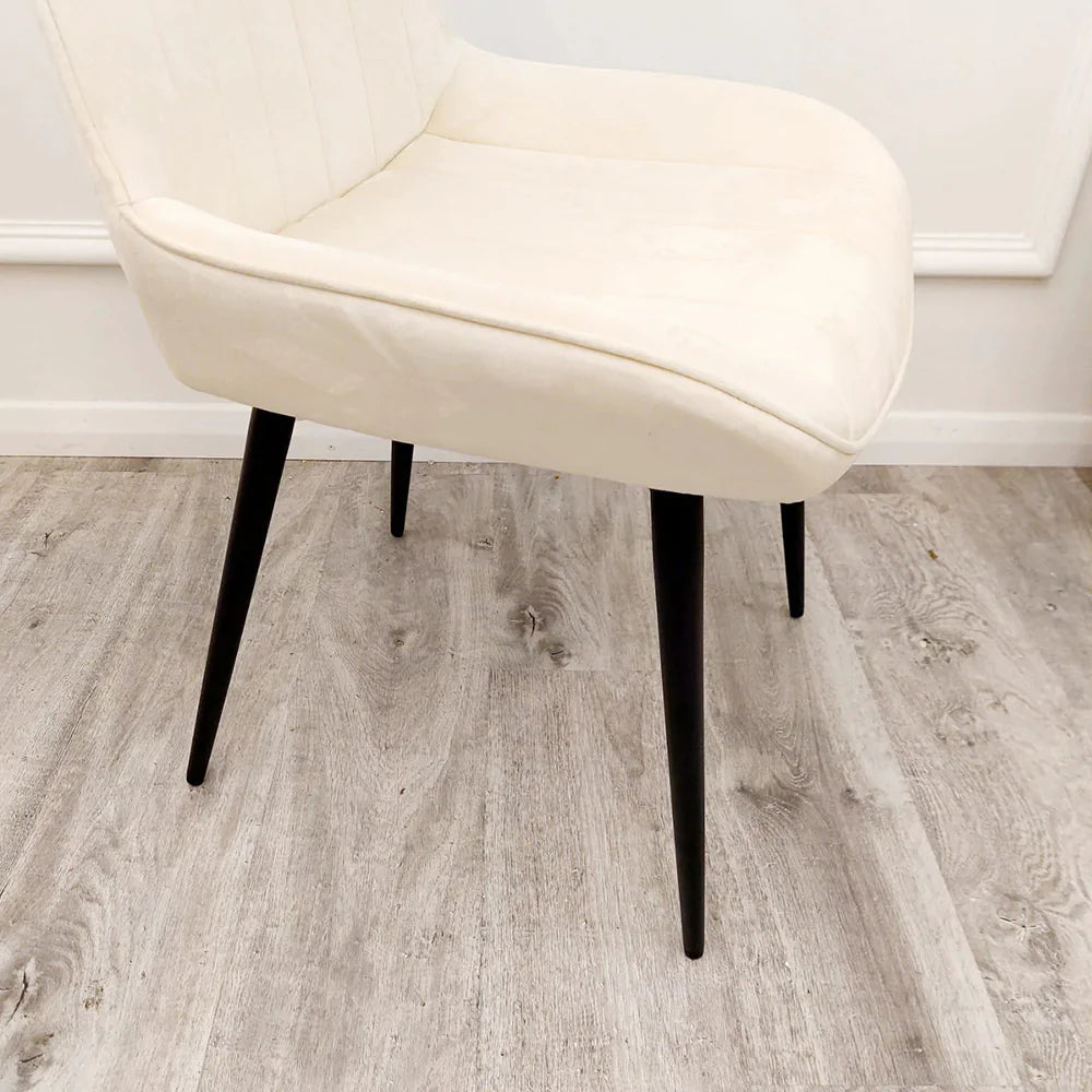 Dido Luxury Plush Velvet Dining Chair - 6 Colours-Esme Furnishings