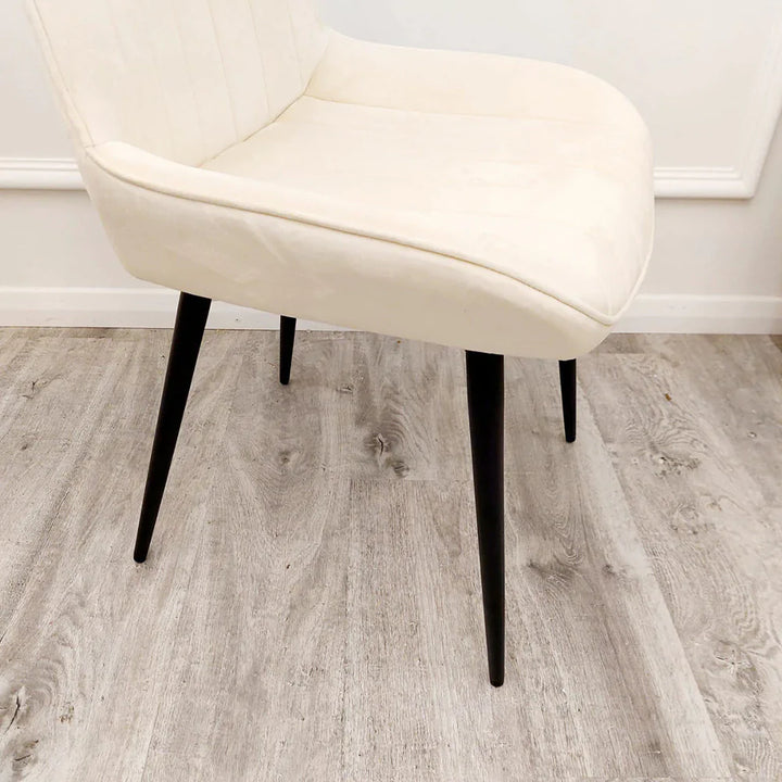 Dido Luxury Plush Velvet Dining Chair - 6 Colours-Esme Furnishings