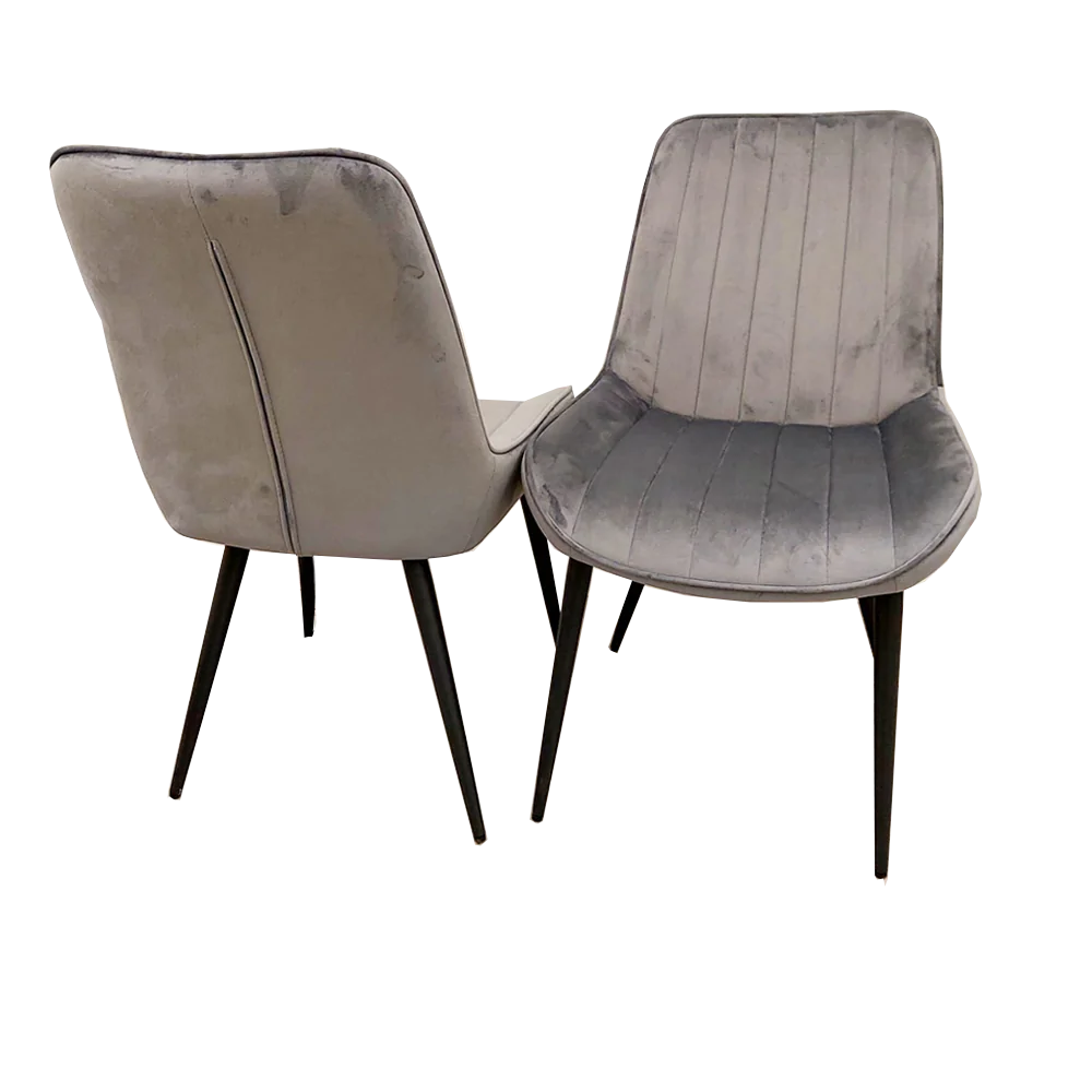 Dido Luxury Plush Velvet Dining Chair - 6 Colours-Esme Furnishings