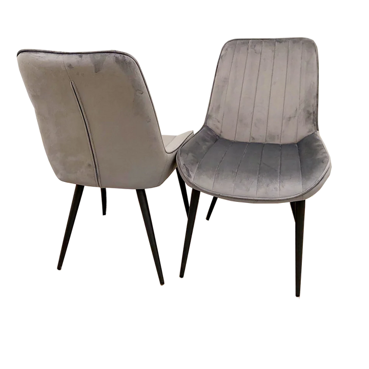 Dido Luxury Plush Velvet Dining Chair - 6 Colours-Esme Furnishings
