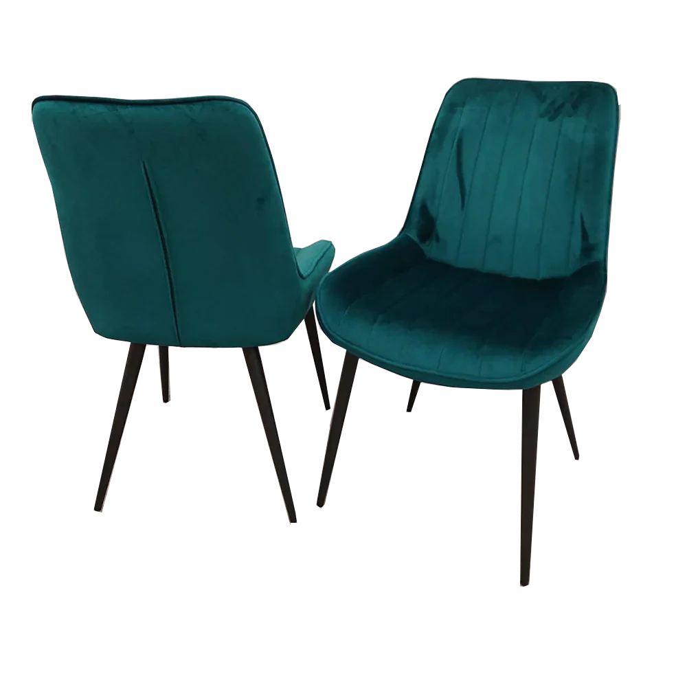 Dido Luxury Plush Velvet Dining Chair - 6 Colours-Esme Furnishings