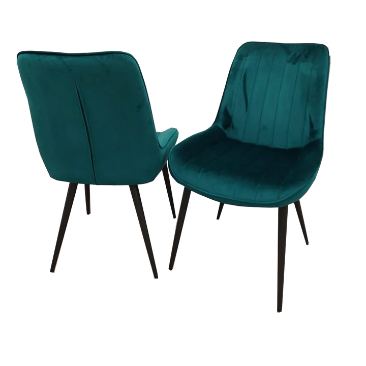 Dido Luxury Plush Velvet Dining Chair - 6 Colours-Esme Furnishings