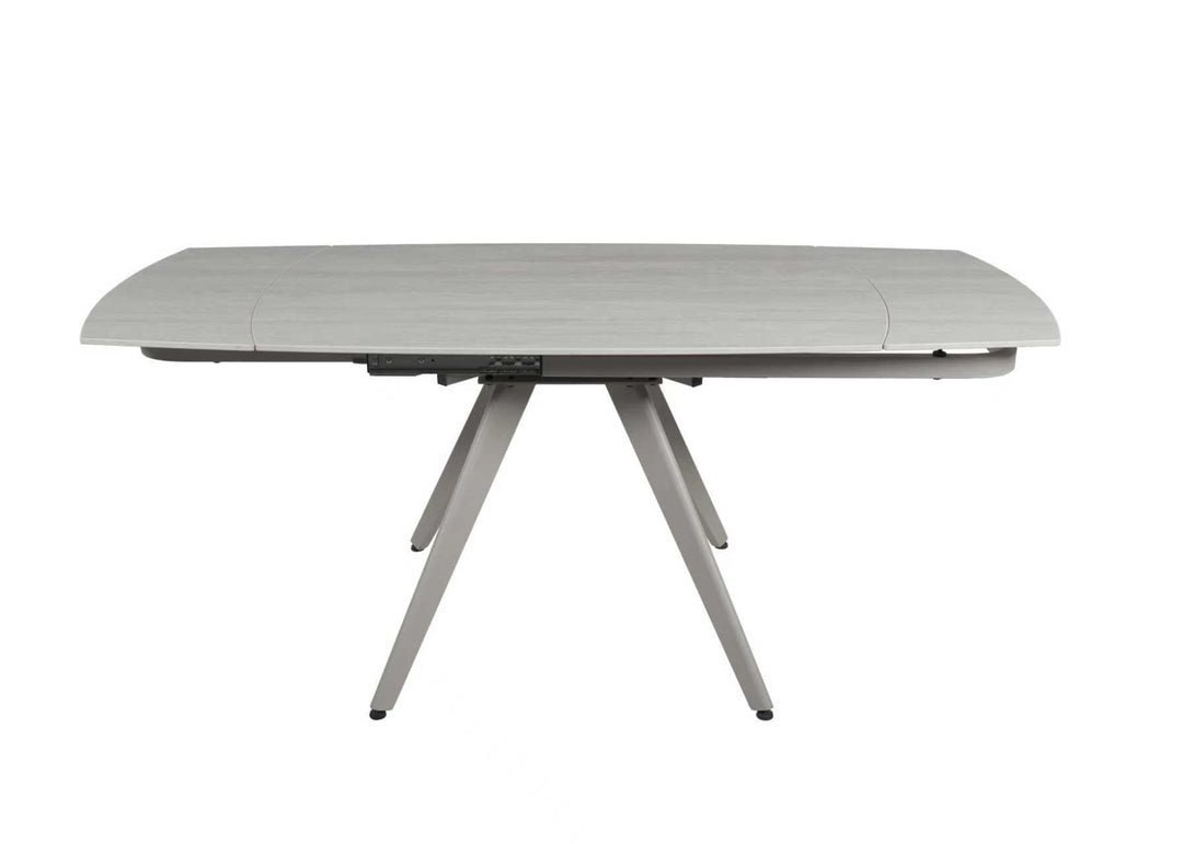 Cambridge 120-180cm Beige Ceramic Stone Swivel Extending Marble Dining Table