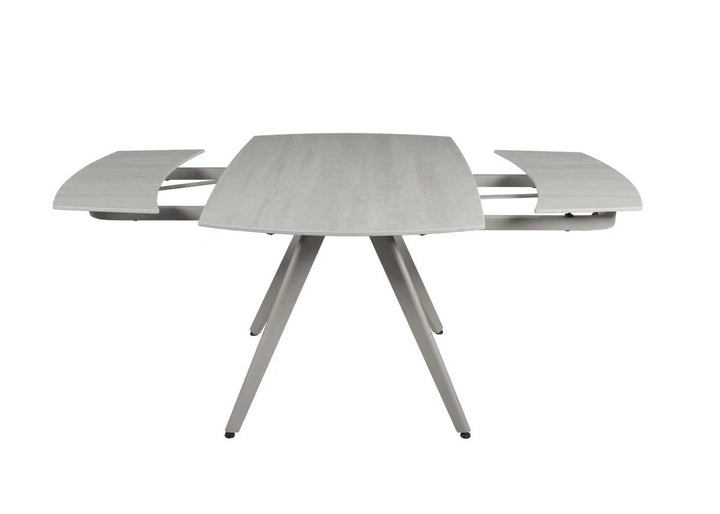 Cambridge 120-180cm Beige Ceramic Stone Swivel Extending Marble Dining Table