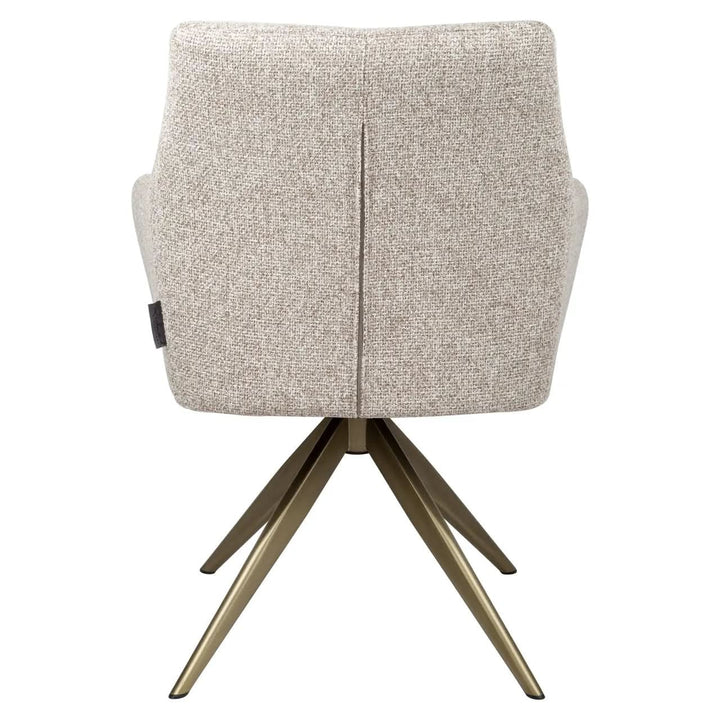 Richmond Interiors Lisonne Cayenne Brown Swivel Dining chair