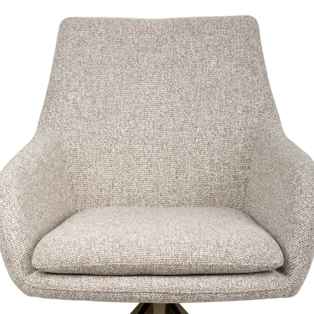 Richmond Interiors Lisonne Cayenne Brown Swivel Dining chair