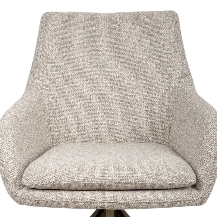Richmond Interiors Lisonne Cayenne Brown Swivel Dining chair