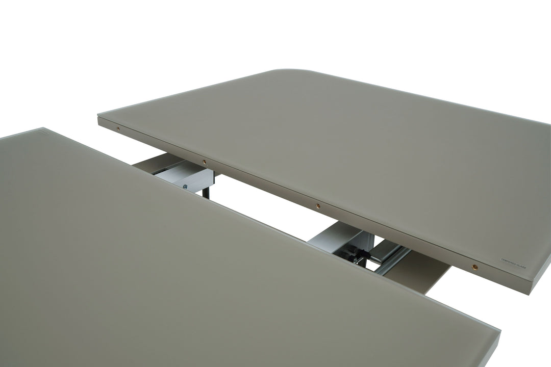 Freya 120-160cm Cashmere Ceramic Marble Extending Dining Table