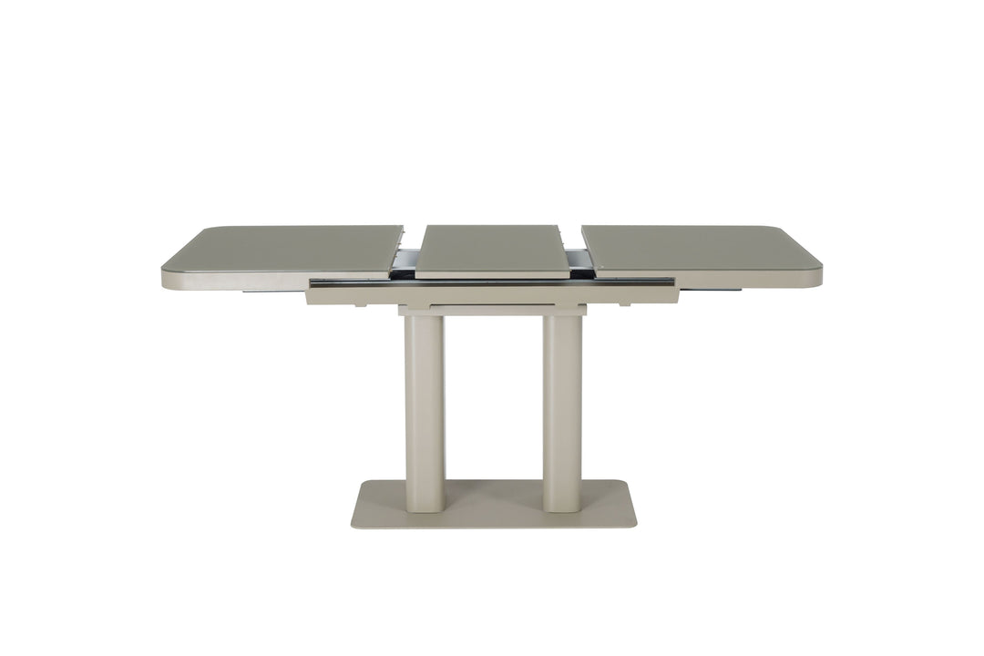 Freya 120-160cm Cashmere Ceramic Marble Extending Dining Table