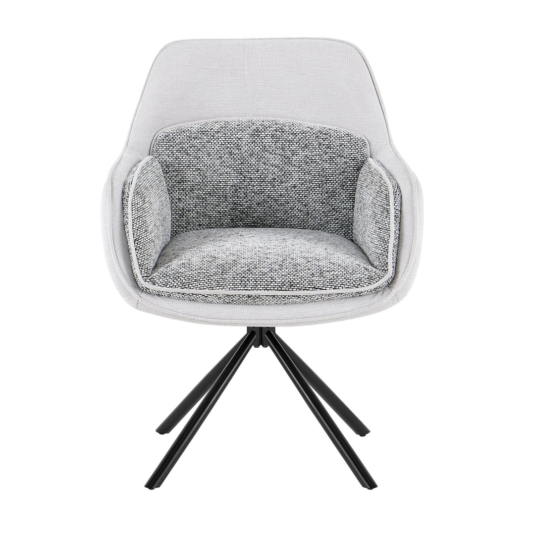 Florence 360 Swivel Fabric Dining Chairs - Pairs - 2 Colours