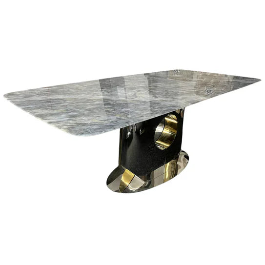 Madrid Gold 180cm Dining Table In 2 Colours
