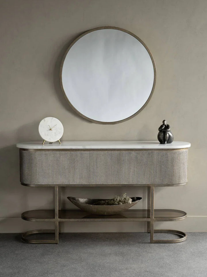 Libra Interiors Belvedere Aged Gold Console Table