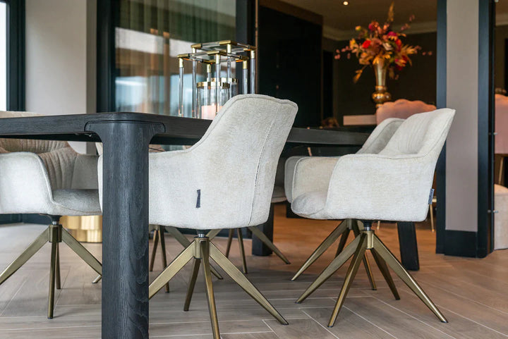 Richmond Interiors Aline Swivel Chair in Khaki Velvet