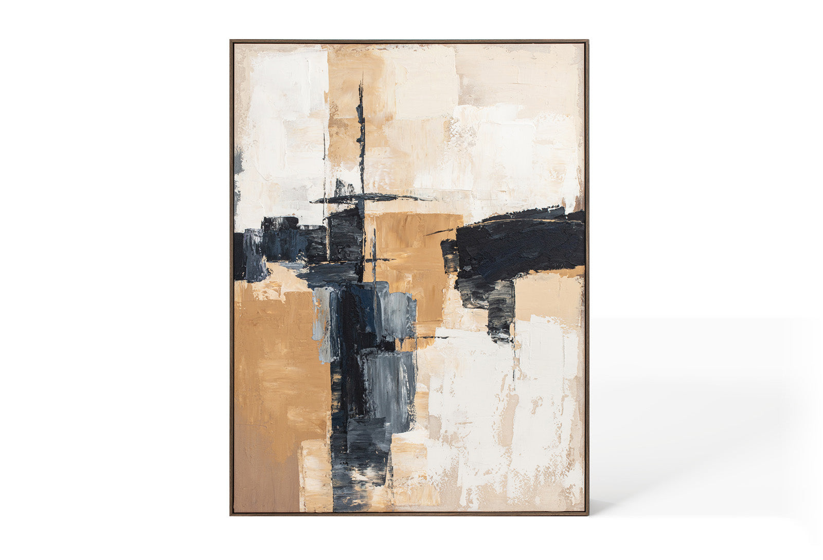 Berkeley Designs Oil on Canvas 75 with Brown Frame – Casa-Interiors