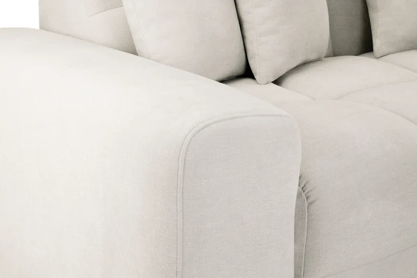 The Bubble Beige Boucle Fabric Right Hand Corner Cloud Sofa
