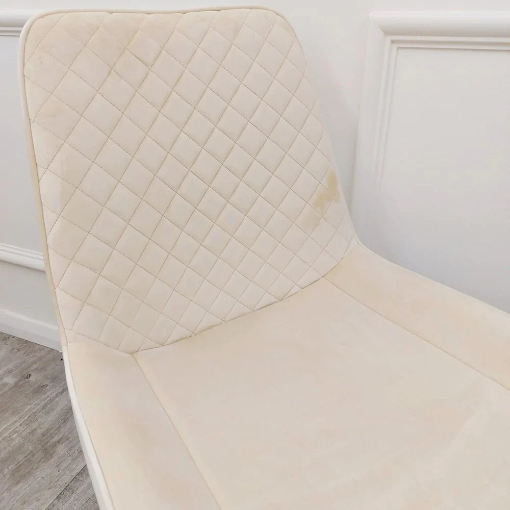 Luna Luxury Plush Velvet Dining Chair - 6 Colours-Esme Furnishings