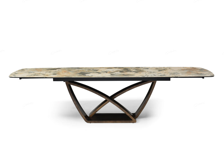 Lavish 200-300cm Italian Pandora Ceramic Marble Side Extending Dining Table