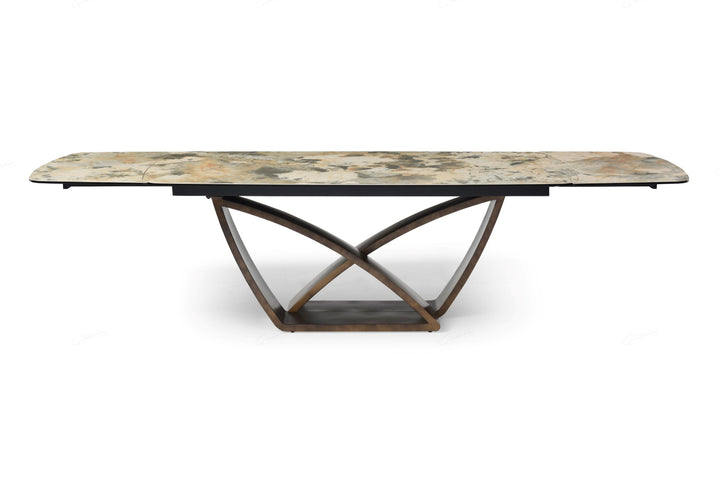 Lavish 200-300cm Italian Pandora Ceramic Marble Side Extending Dining Table