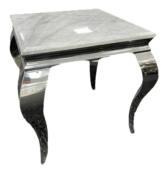 Louis Chrome Marble Lamp End Table In 5 Colours