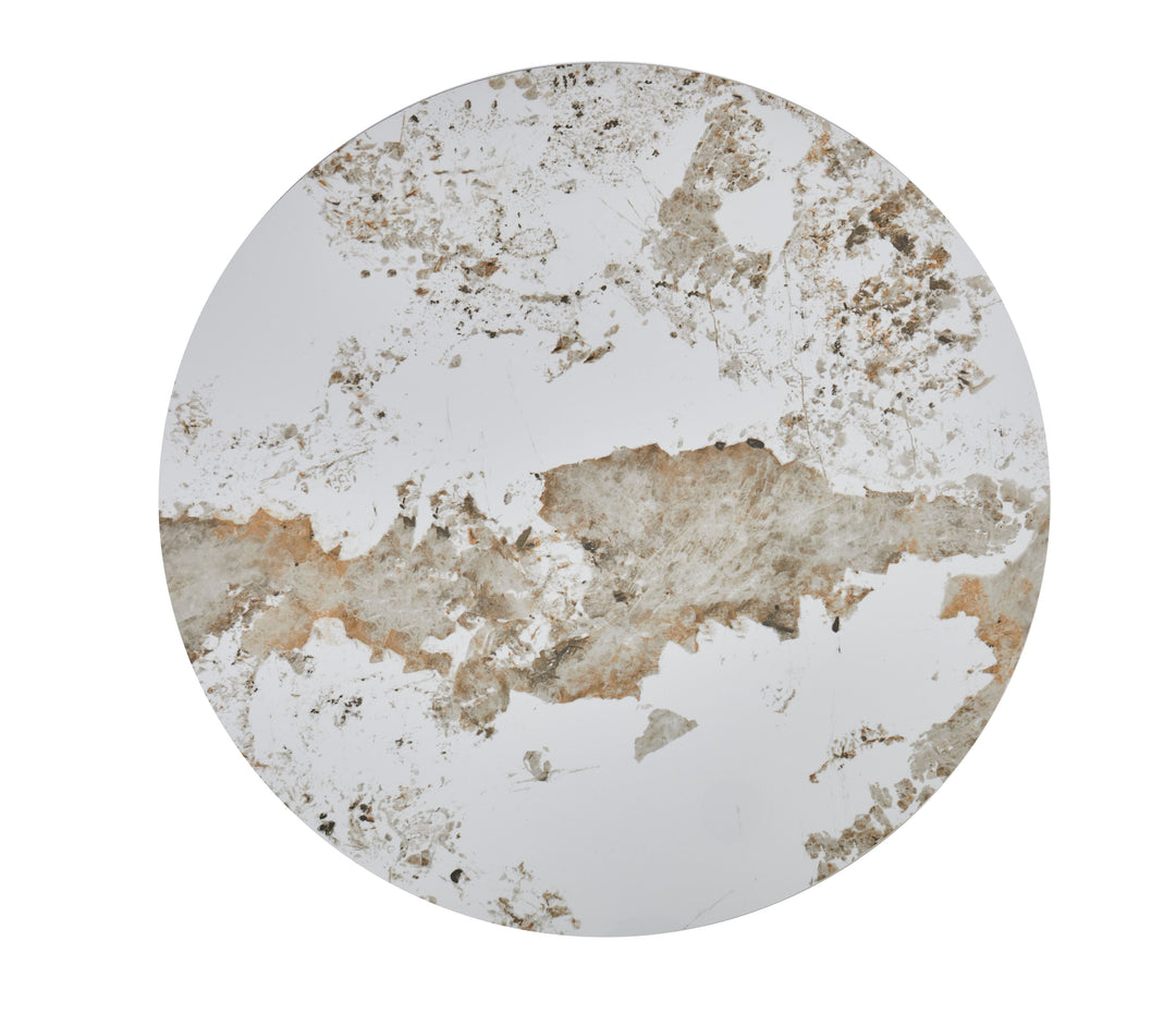 Luna Matt Grey & Pandora Ceramic Marble Set of 2 Nest Of Tables