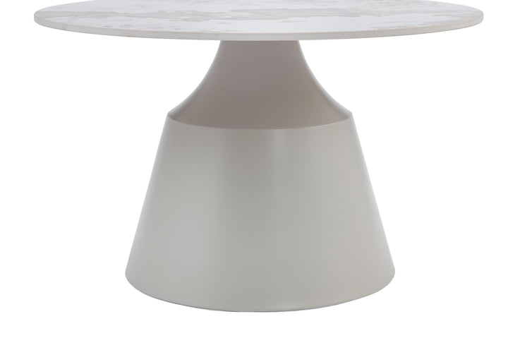 Luna Matt Grey & Pandora Ceramic Marble Set of 2 Nest Of Tables