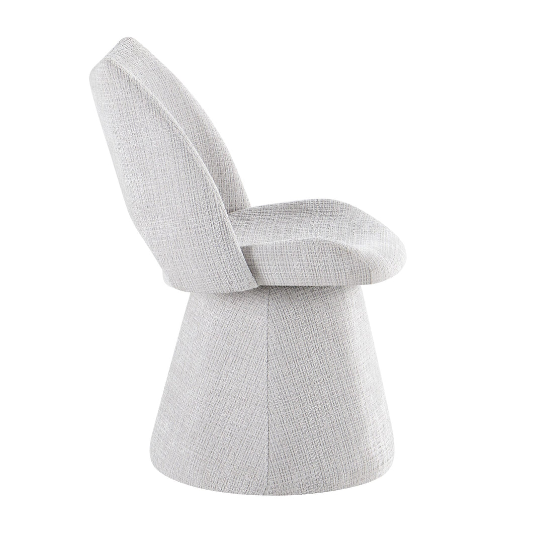 Maryland 360 Swivel Fabric Dining Chairs - Pairs - 2 Colours