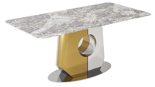 Madrid Gold 200cm Dining Table In 2 Colours