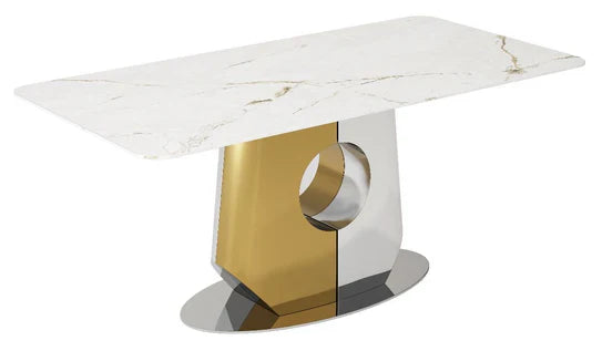 Madrid Gold 200cm Dining Table In 2 Colours