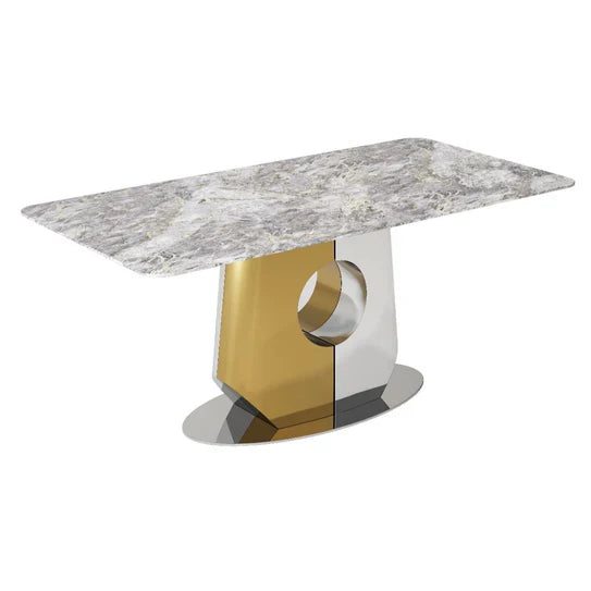 Madrid Gold 180cm Dining Table In 2 Colours