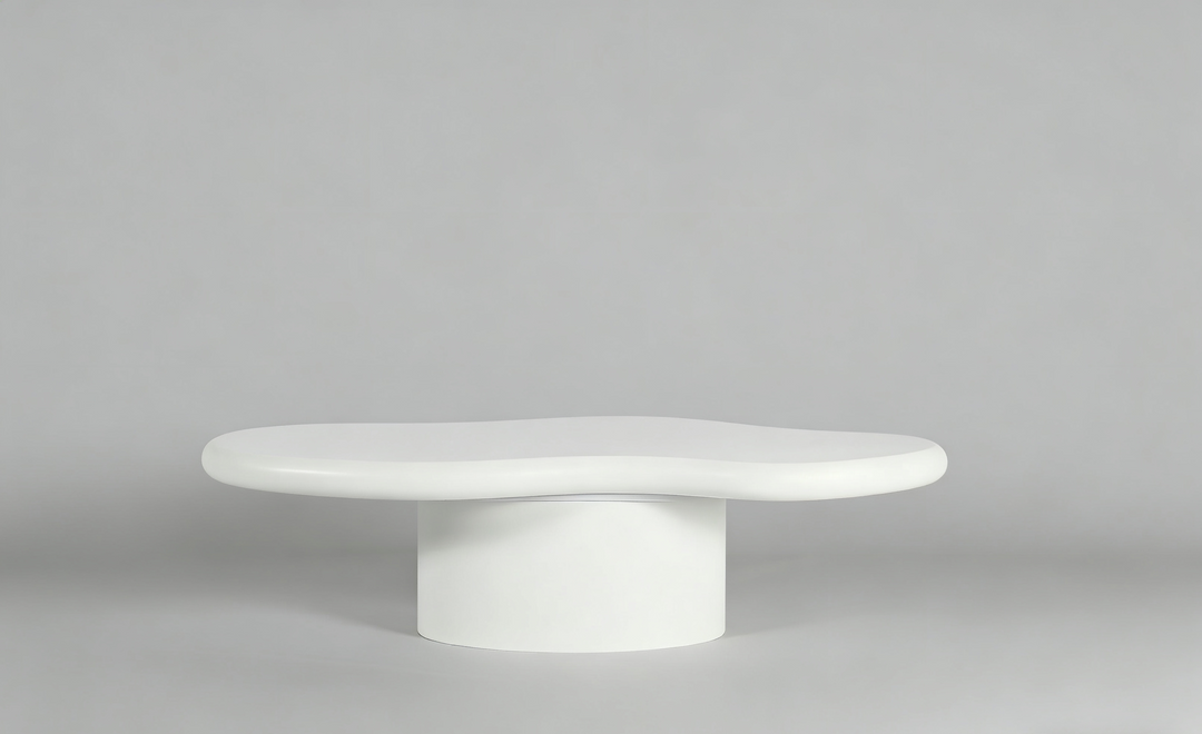 Marcello White Micro Cement Set of 2 Nest Of Tables