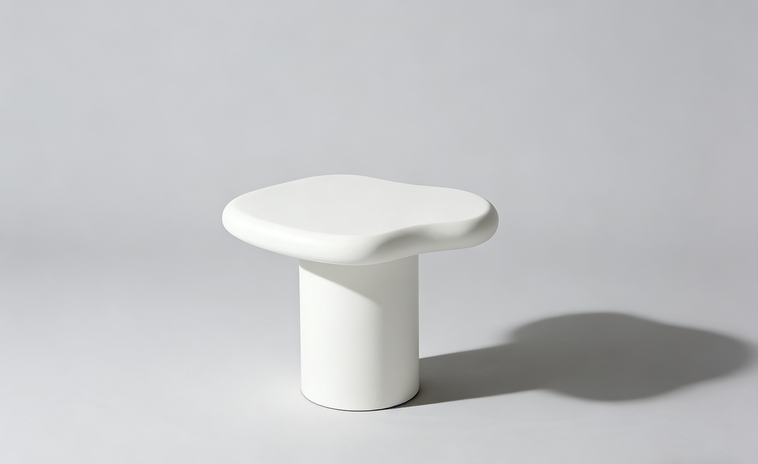 Marcello White Micro Cement Set of 2 Nest Of Tables