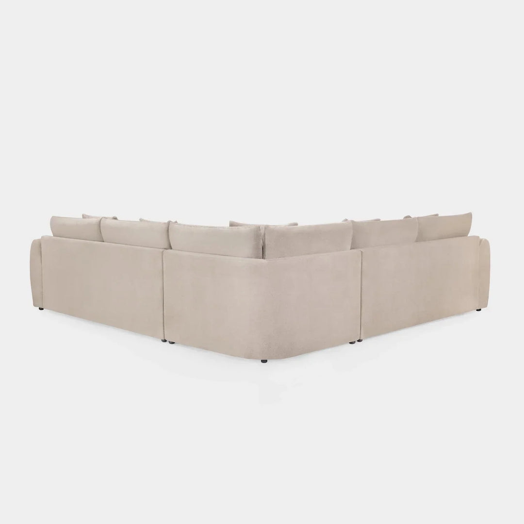 Mirabel Mocha Velvet Large Corner Sofa
