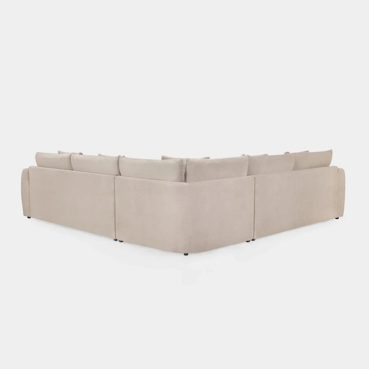 Mirabel Mocha Velvet Large Corner Sofa