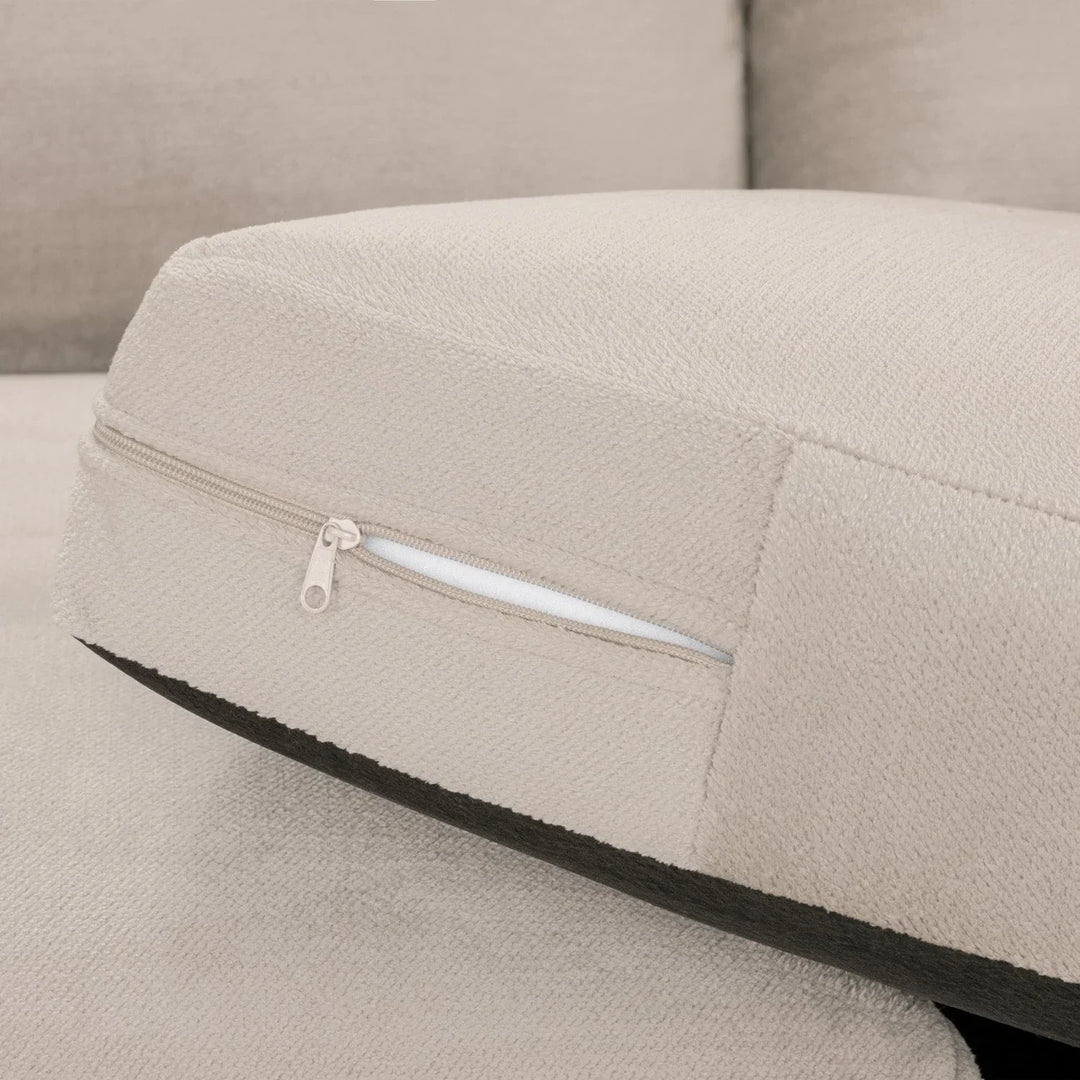 Mirabel Mocha Velvet Left Hand Facing Corner Sofa